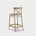 2er-Set Barhocker 65 cm Sitzhöhe für Küche und Garten Zagabria