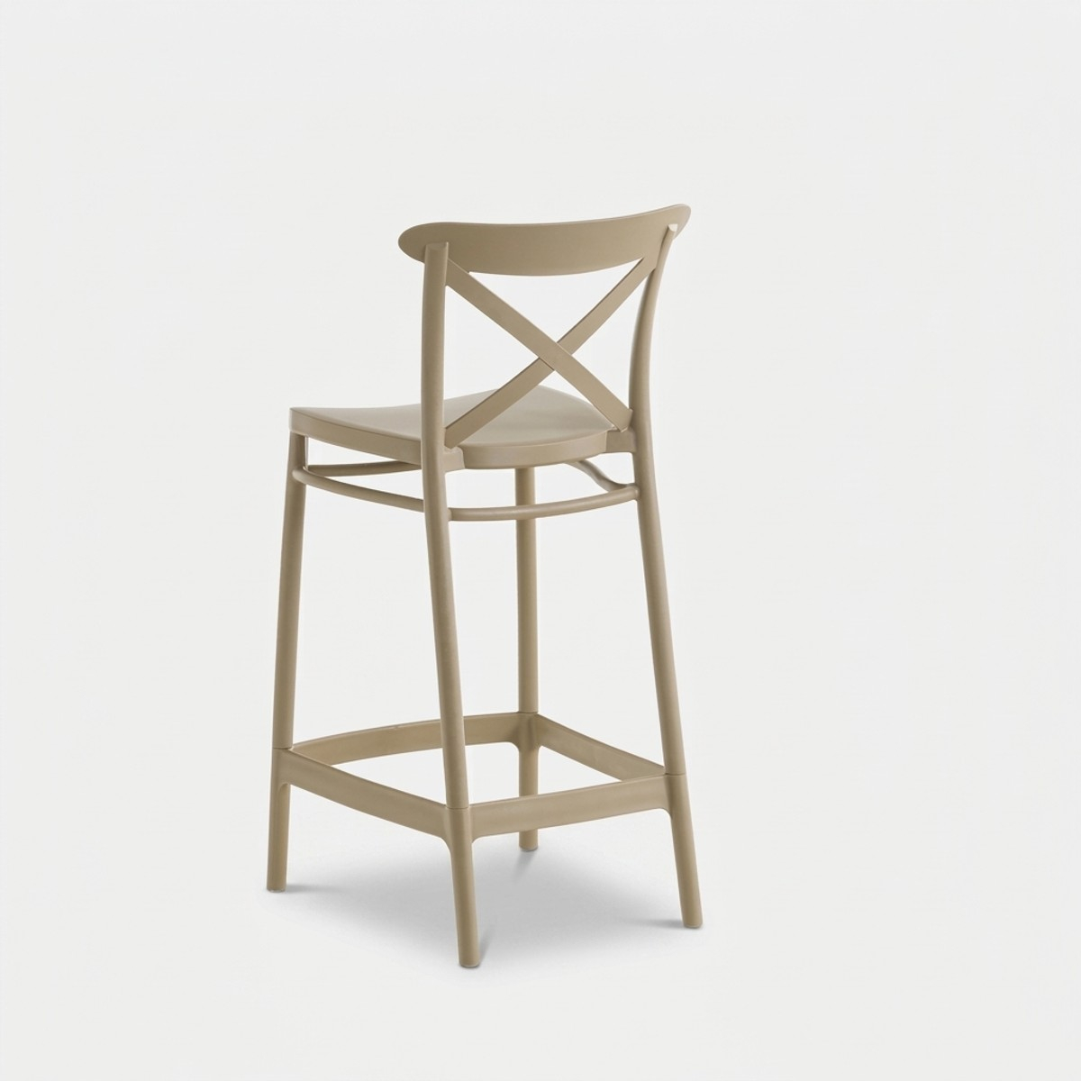 2er-Set Barhocker 65 cm Sitzhöhe für Küche und Garten Zagabria