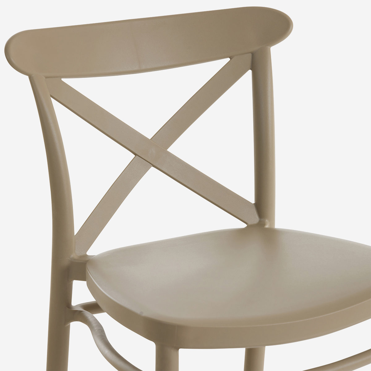 2er-Set Barhocker 65 cm Sitzhöhe für Küche und Garten Zagabria
