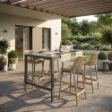 Set 2 sgabelli alti per isola e bancone cucina Malinska
