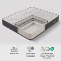 Materasso singolo memory foam 22 cm ortopedico Plia singolo
