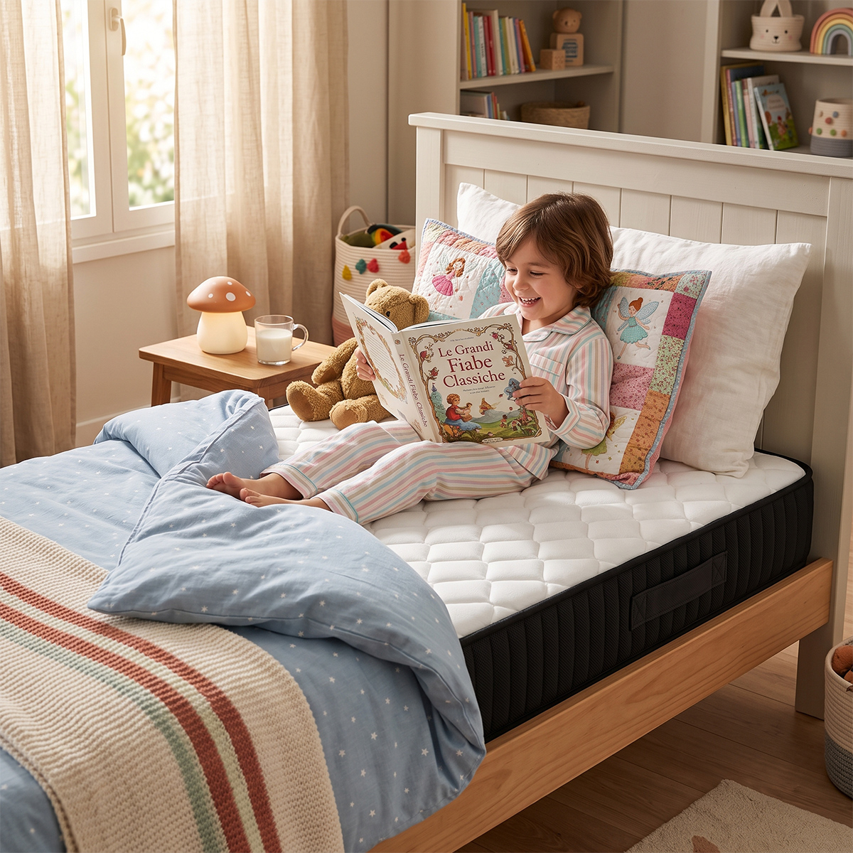 Matelas simple orthopédique en mousse à mémoire de forme 20 cm Aethel Singolo