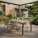 2er Set stapelbare Stühle für innen und außen Fenis Zanini Design