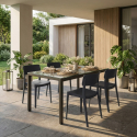 Set 2 sedie da giardino e interno impilabili Antibes
