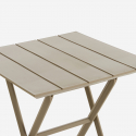 Tavolino Pieghevole da giardino 60x60 cm Cervinia Quadrato