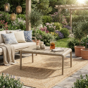 Couchtisch für Wohnzimmer und Garten aus Polypropylen Arnad