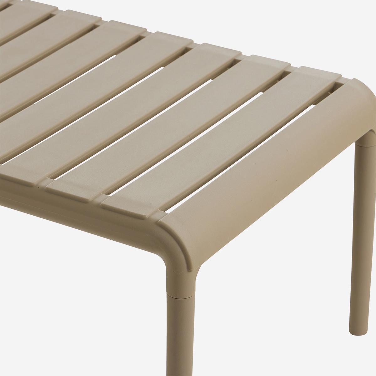 Couchtisch für Wohnzimmer und Garten aus Polypropylen Arnad