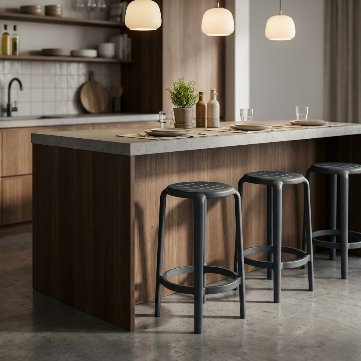 Set 2 sgabelli alti da bar per interno ed esterno Stara baska