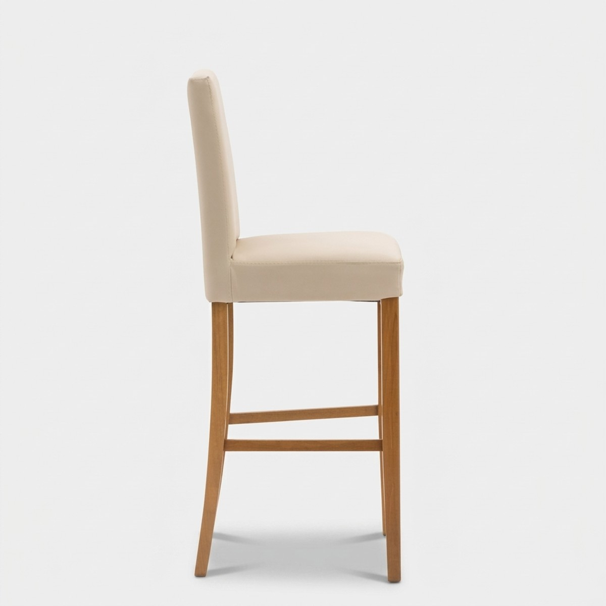 Barhocker aus Kunstleder mit Holzbeinen Judit