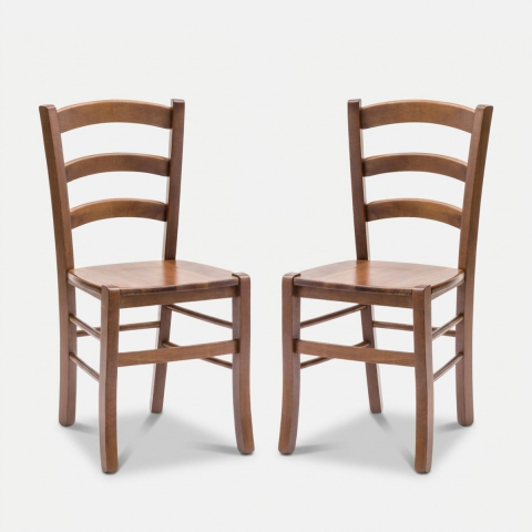 Chaises en bois massif Marika