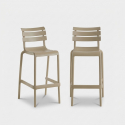 2er Set stapelbare hohe Barhocker Punat