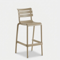 2er Set stapelbare hohe Barhocker Punat