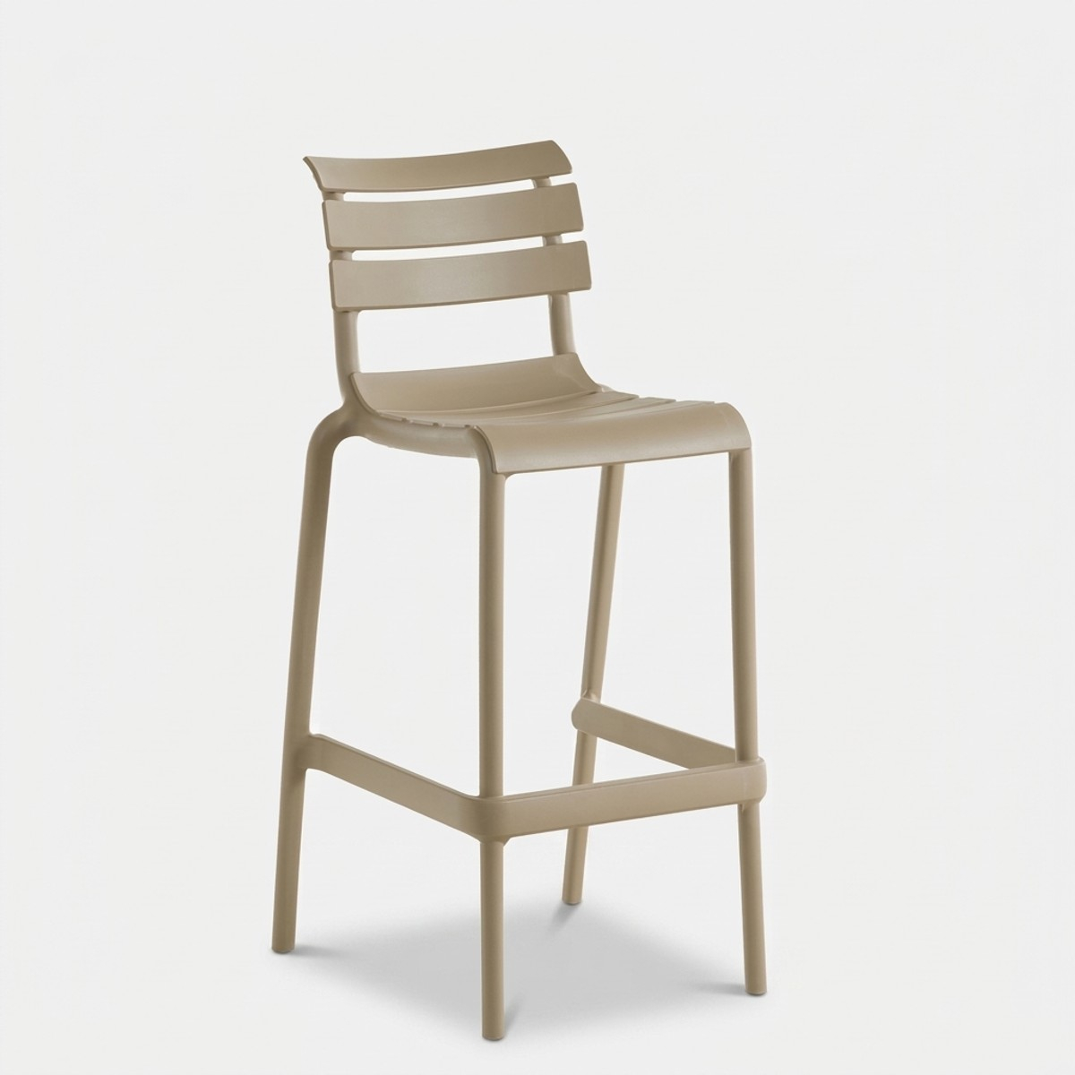 2er Set stapelbare hohe Barhocker Punat