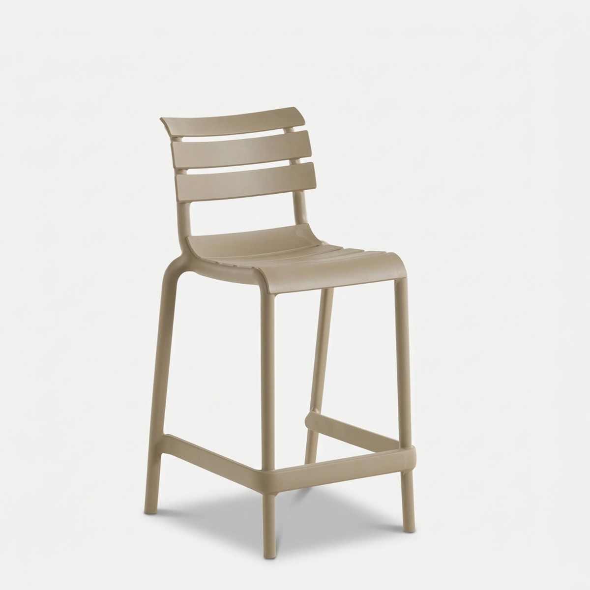2er Set stapelbare Barhocker für Küche und Garten Punat HS 65