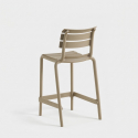 Set 2 sgabelli alti impilabili per cucina e giardino Punat 65