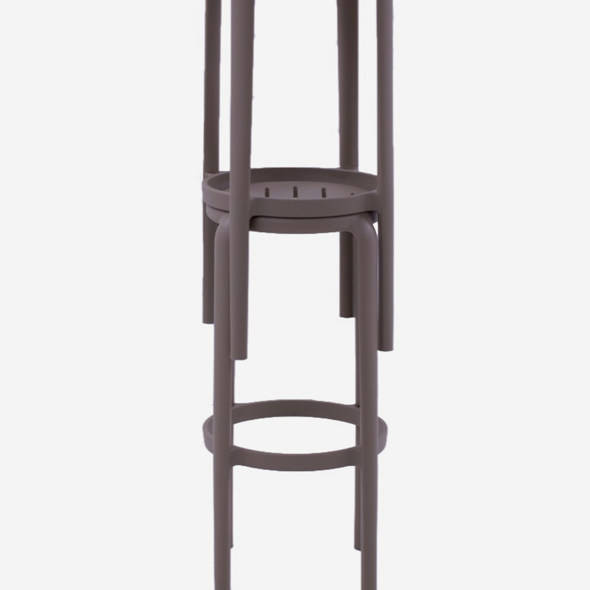 Set 2 Sgabelli Alti da Bar in Polipropilene 75 cm Stara baska