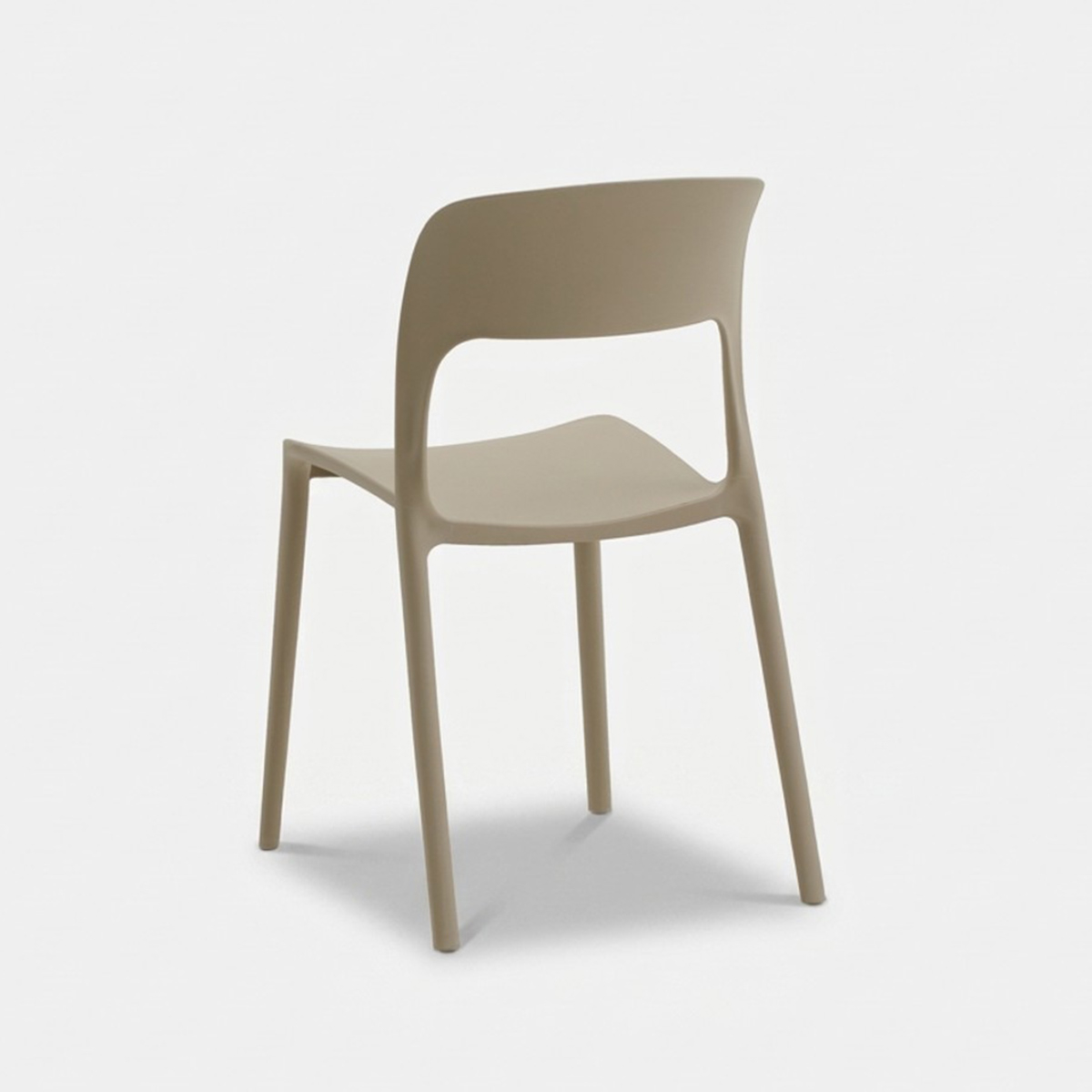 2er Set moderne stapelbare Stühle aus Polypropylen Numana