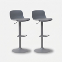 Set 2 sgabelli da bar alti girevoli e regolabili Samoa
