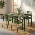 2er Set stapelbare Armlehnstühle für Garten und Innenbereich Punat