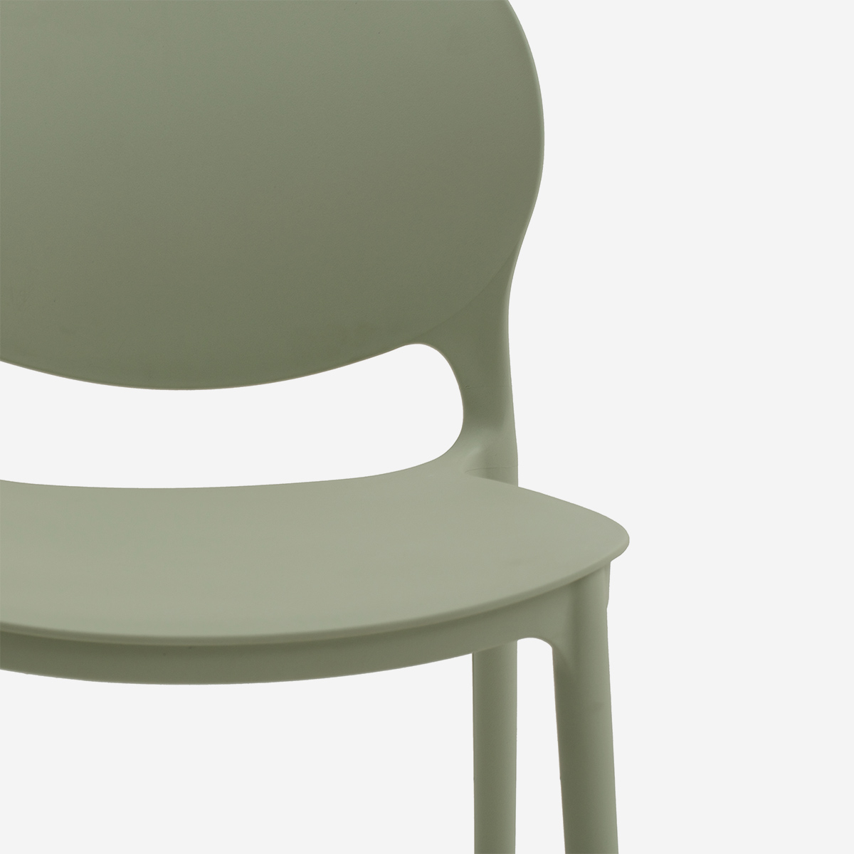 2er-Set moderne stapelbare Stühle für Esszimmer und Küche Luna