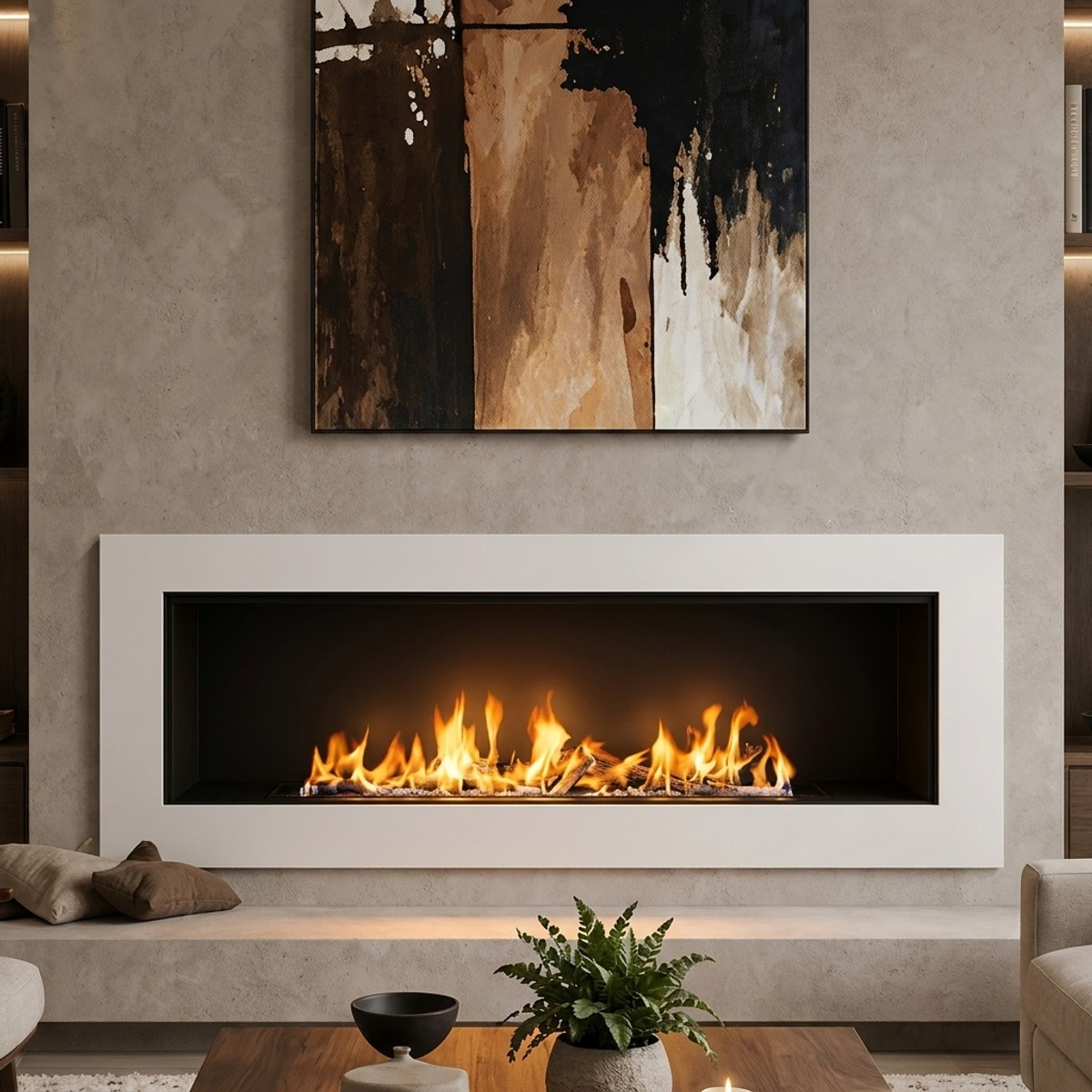 Bioethanol Wandkamin aus Stahl Divina Fire Siena 120