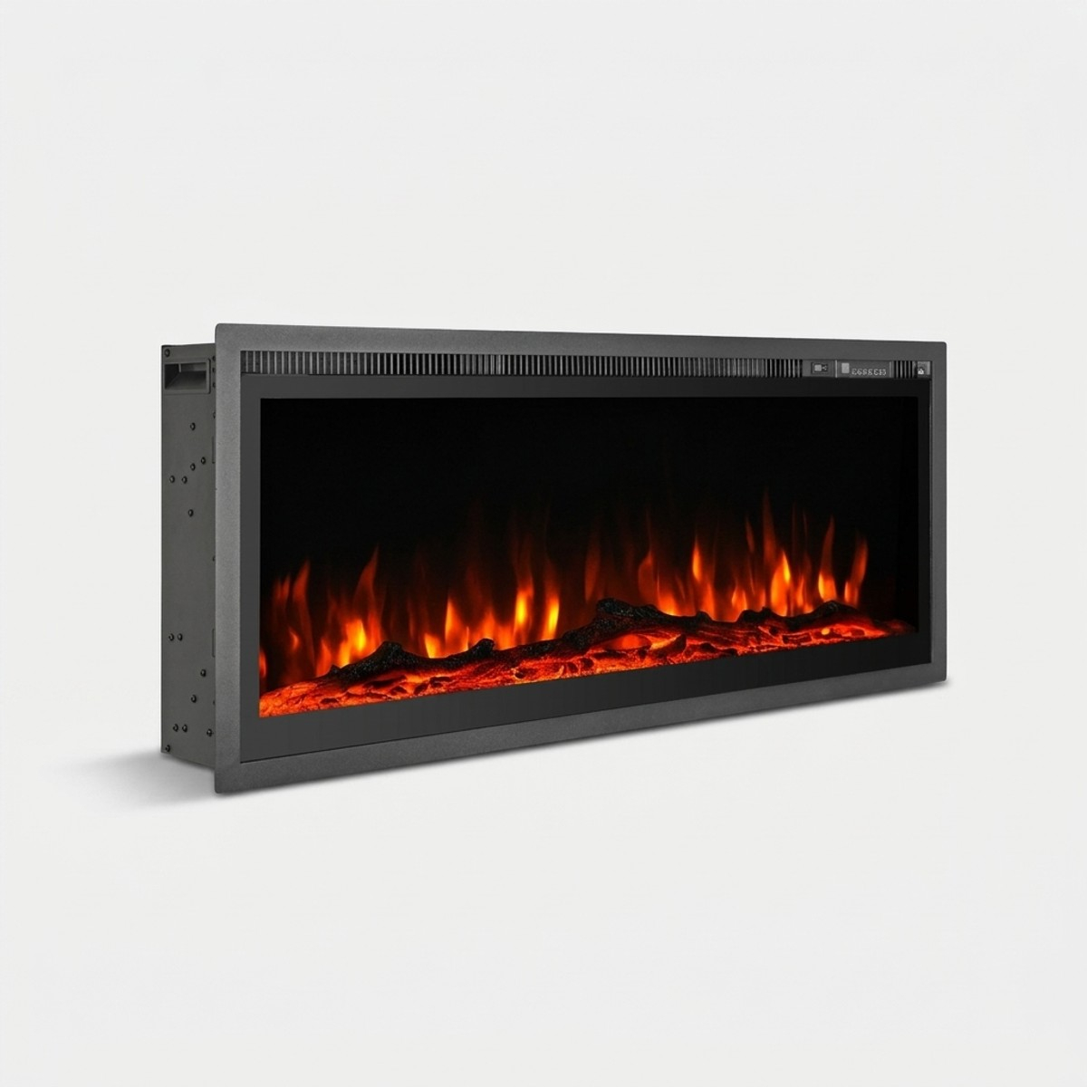 Camino elettrico da incasso e parete 127 cm Divina Fire Chicago 130