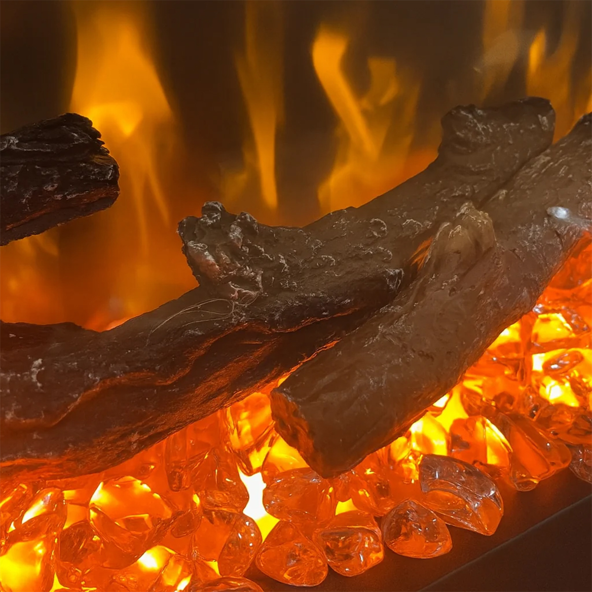 Camino elettrico da incasso e parete 127 cm Divina Fire Chicago 130