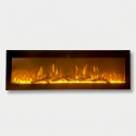 Camino elettrico da incasso e parete 127 cm Divina Fire Chicago 130