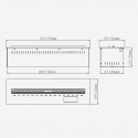 Inserto camino elettrico a vapore acqueo da incasso Divina Fire Vapor3d75