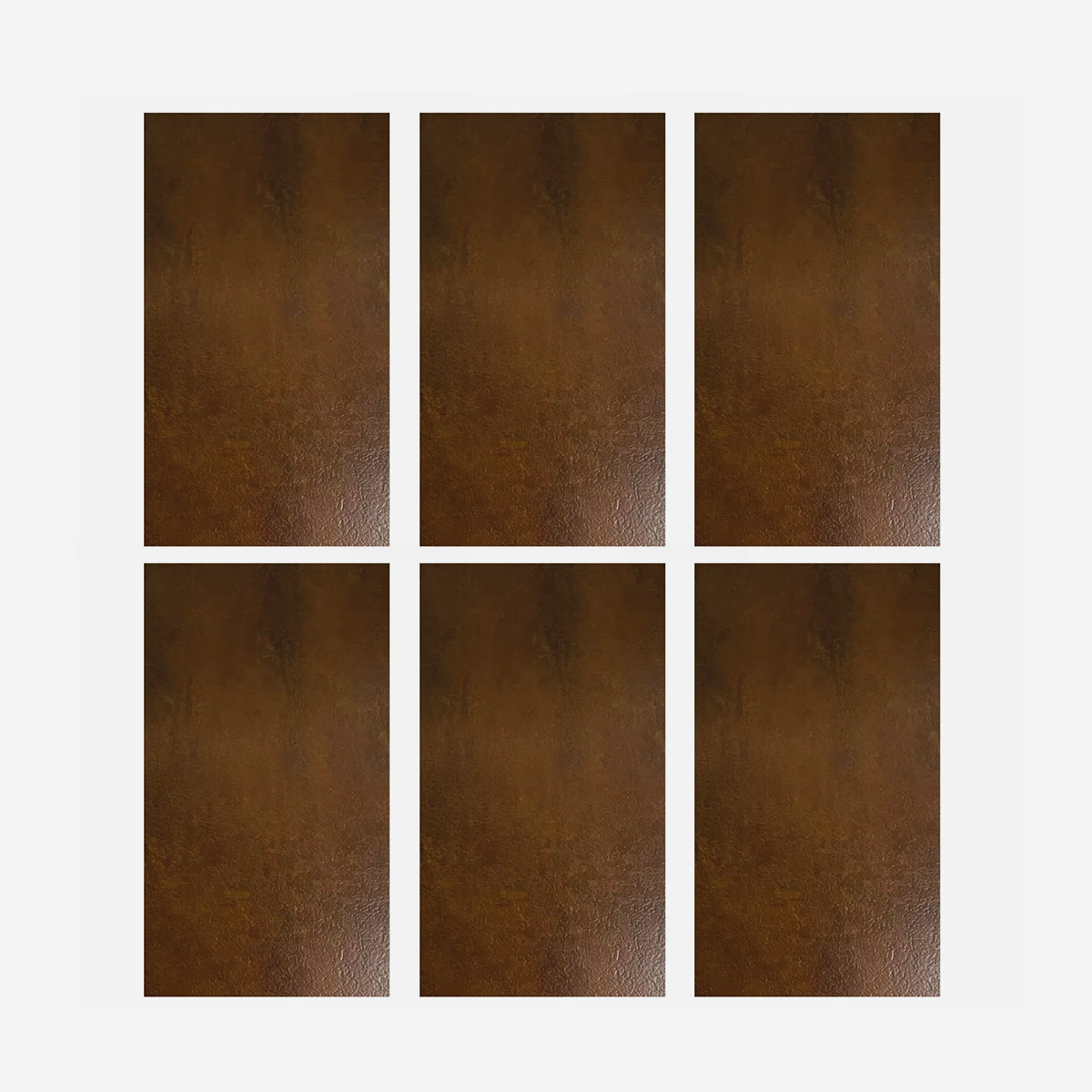 Pannello decorativo effetto metallo in legno set 6 pezzi Kvist