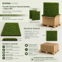 Dekorative Schallabsorber aus synthetischem Moos Stark