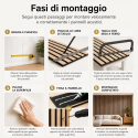 Set 4 pannelli fonoassorbenti decorativi HDF Skog