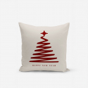Funda de cojín navideña de poliéster Floke