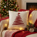 Weihnachtlicher Kissenbezug aus Polyester Floke