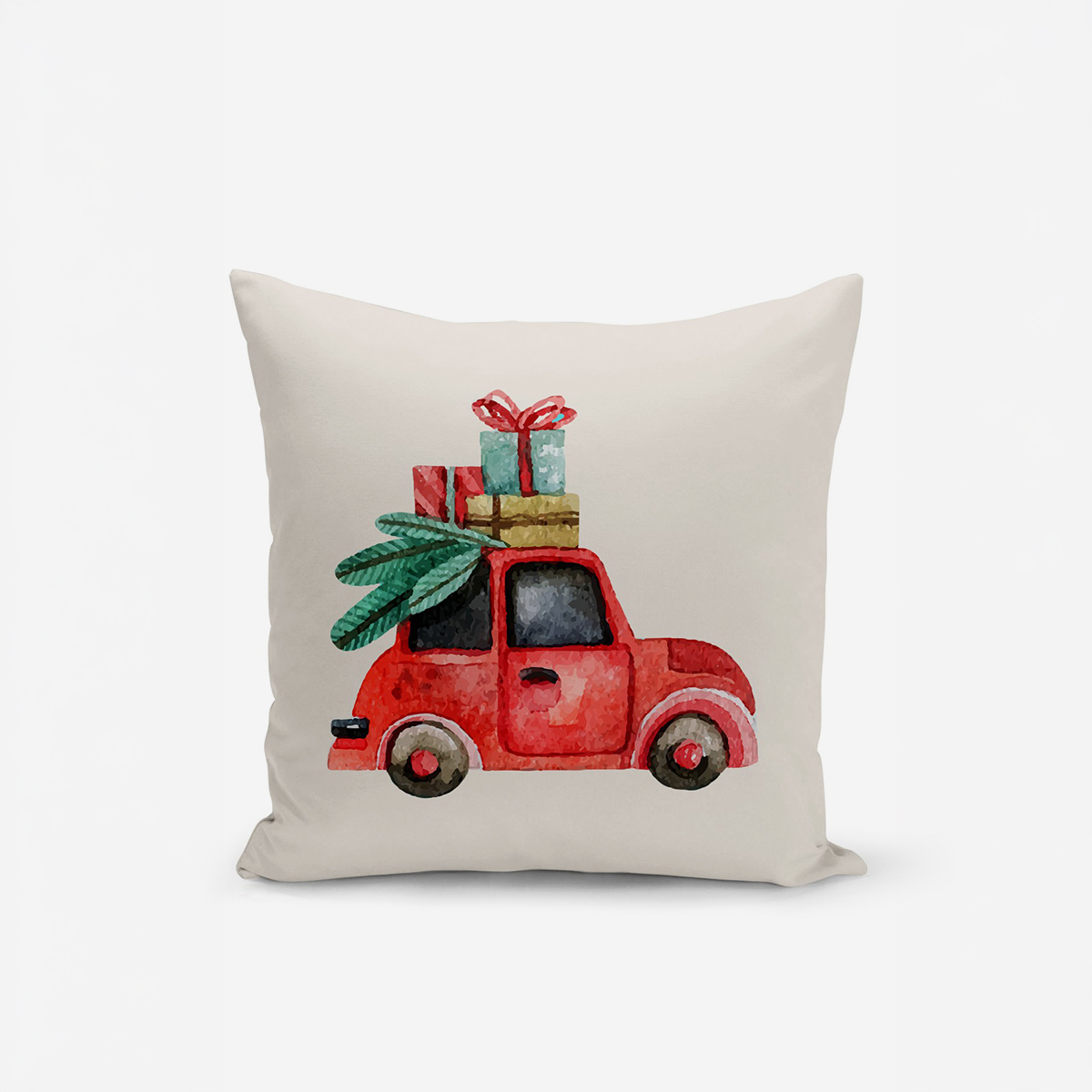 Housse de coussin décorative de Noël en polyester Duvet