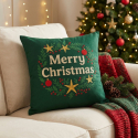 Weihnachtlicher rechteckiger Kissenbezug Merry Christmas Dimm