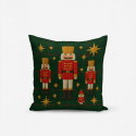 Funda de cojín decorativa navideña 43x43 cm Kamin