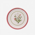 Set de 6 platos de postre de gres porcelánico Xmas Leaf