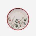 Lot de 6 dessous d’assiettes en grès cérame Xmas Cherry