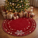 Runder rutschfester Weihnachts-Teppich 80x80 cm Birk