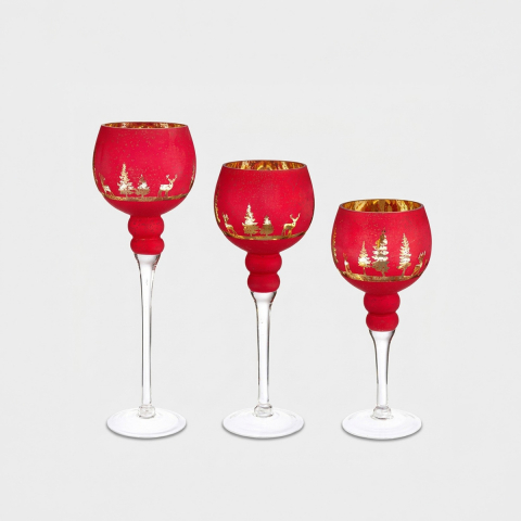 Glas Kerzenständer Frost