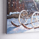 Tableau peint à la main sur toile 60x60 cm Silent night