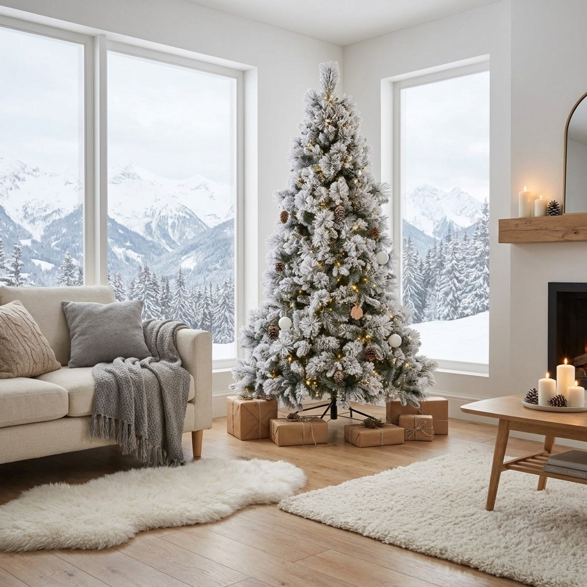 Künstlicher Weihnachtsbaum verschneit 150 cm Garlenda