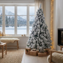 Árbol de Navidad nevado 150 cm 340 ramas Cermis