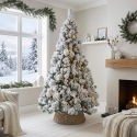 Albero di Natale artificiale innevato 210 cm Cermis
