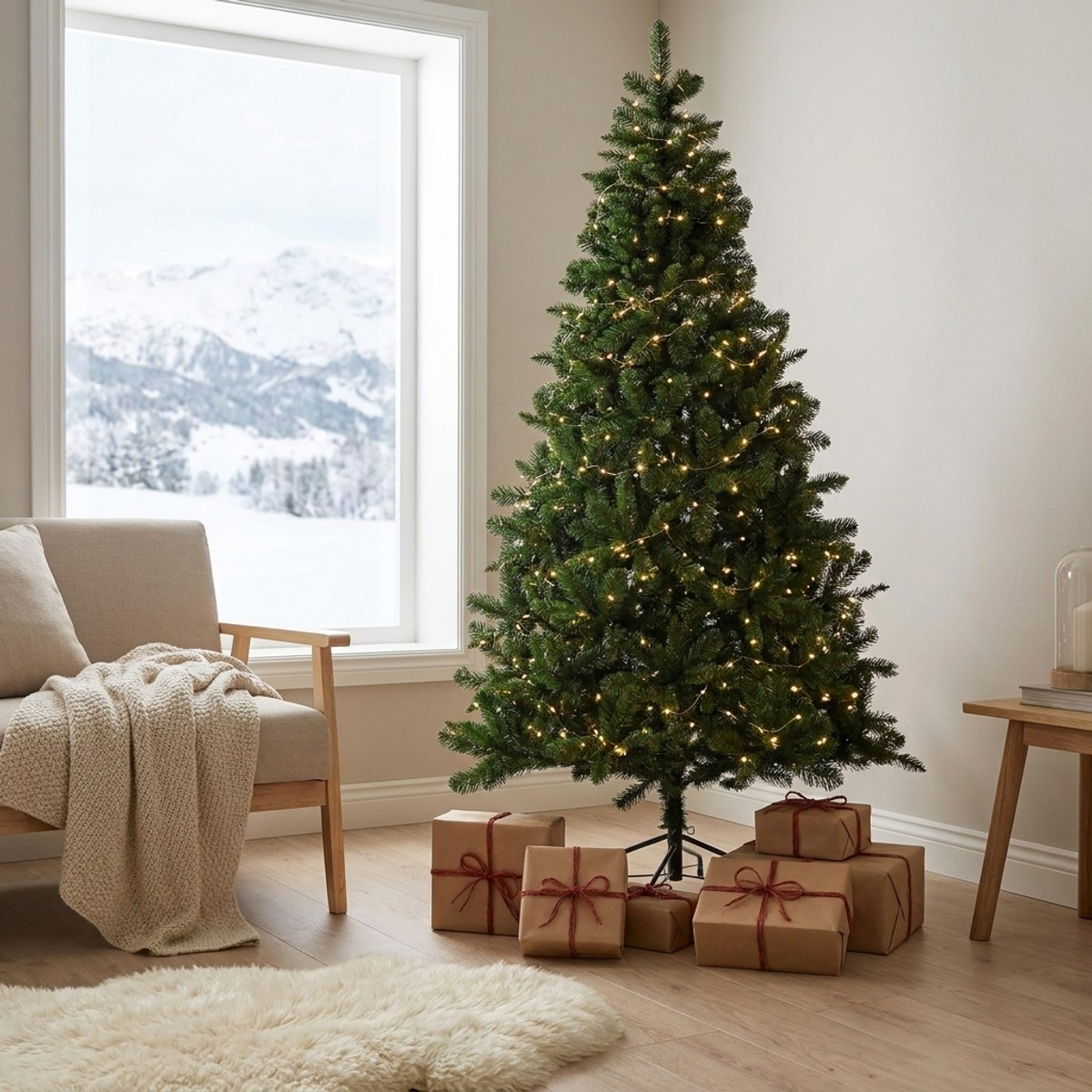 Árbol de Navidad artificial 180 cm con 685 ramas Norimberga