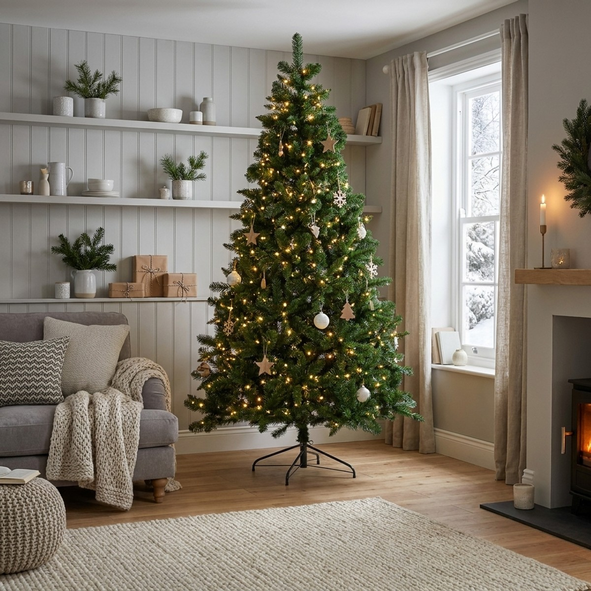 Albero di Natale artificiale 240 cm 1478 rami Norimberga