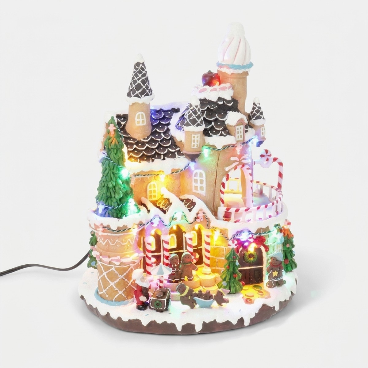Lebkuchen Weihnachtsdorf mit LED Beleuchtung Cadwell