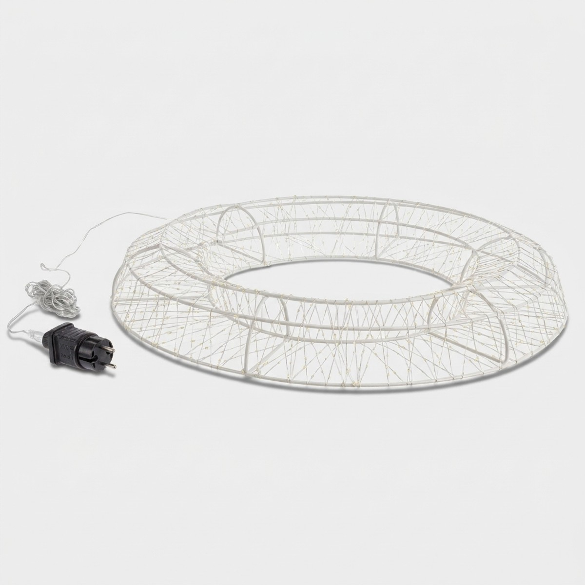 Couronne de Noël lumineuse cercle 840 microled Glitz