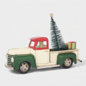 Weihnachtsdekoration Metall Pick-up mit Tannenbaum Motor pick-up